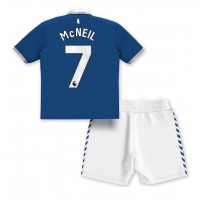 Everton Dwight McNeil #7 Fußballbekleidung Heimtrikot Kinder 2023-24 Kurzarm (+ kurze hosen)